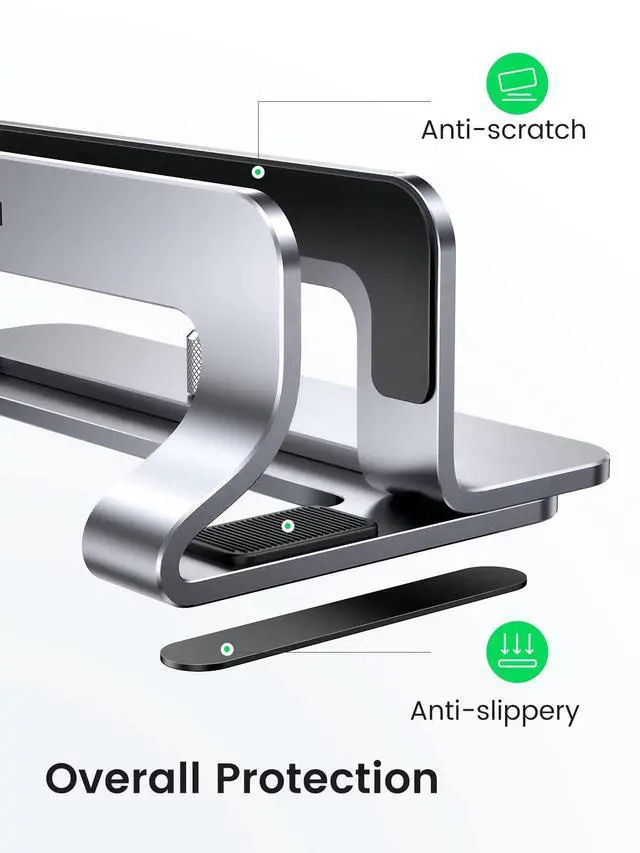 Alt view image 5 of 7 - Vertical Laptop Stand Bundle with Tablet Stand Holder
