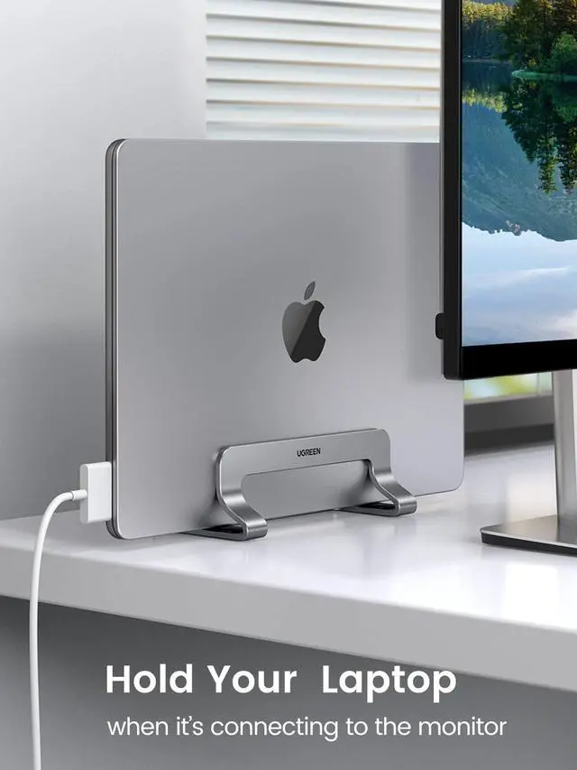 Alt view image 6 of 7 - Vertical Laptop Stand Bundle with Tablet Stand Holder