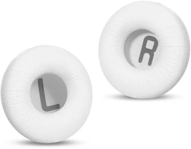 Main image of Headphones Replacement Ear Pads, Cushions for JBL Tune T500BT/T450BT/510BT/520BT/570BT, Crinkled Leather Enhanced Breathability and Friction Ear Pads Cushions with High-Density Foam - White