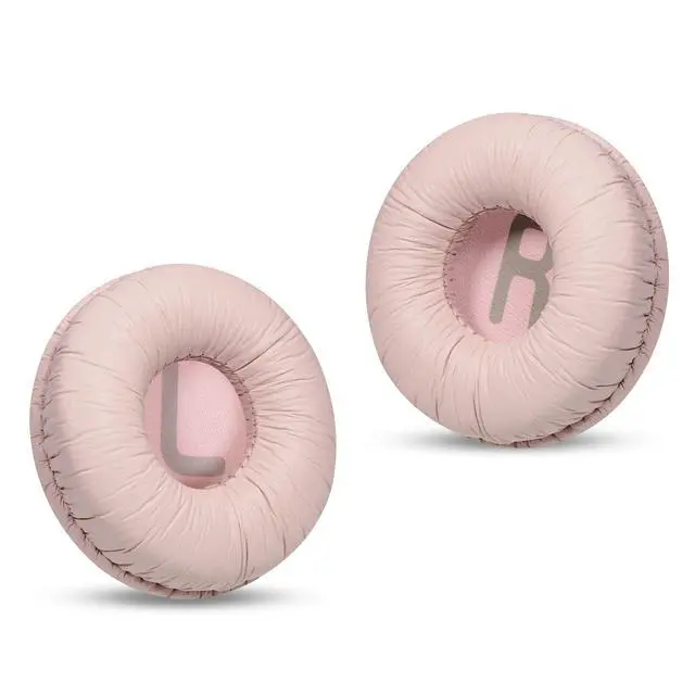 Main image of Headphones Replacement Ear Pads, Cushions for JBL Tune T500BT/T450BT/510BT/520BT/570BT, Crinkled Leather Enhanced Breathability and Friction Ear Pads Cushions with High-Density Foam - Pink