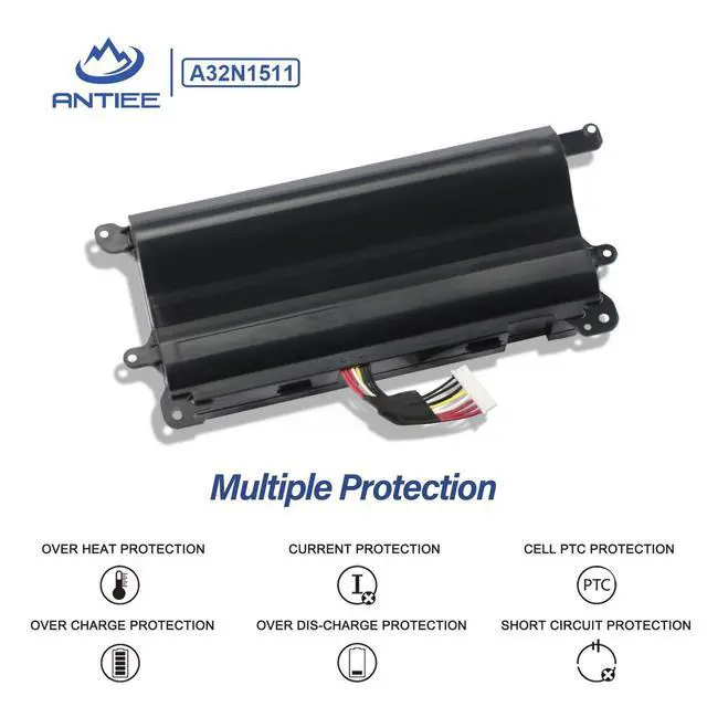 Alt view image 5 of 6 - A32N1511 67Wh Laptop Battery Replacement for ASUS ROG G752 G752V G752VL | G752VT G752VM G752VY G752VS GFX72J GFX72VT GFX72VL6700 GFX72VY6820 A32LM9H 0B110-00370000 11.25V 6000mAh