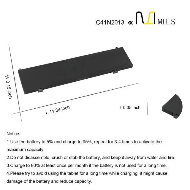 Alt view image 7 of 7 - C41N2013 C41N2013-1 Laptop Battery for Asus Rog Strix Scar G533 G733 | Strix G15 G513 G513R G513IR G513IM G513QM G513QR G513QY TUF Zephyrus G15 GA503 S17 GX703 M16 GU603 Gaming A15 FA507 A17 FA707
