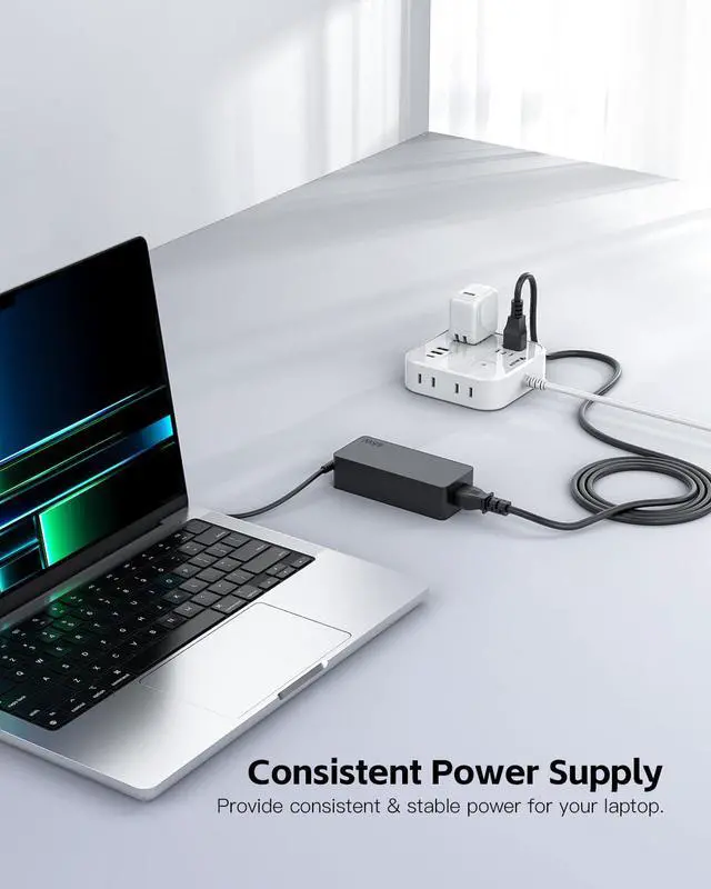Alt view image 6 of 6 - 65W 45W Fast Charger Fit for Lenovo ThinkPad T14 T14s T15 T16 E15 E14 E16 X13 L14 L15 L16 L13 Yoga P14s P15s P16s (Gen 1-6) Laptop, USB-C Safe, Reliable Power Adapter