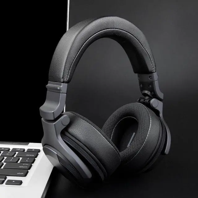Alt view image 4 of 6 - 80mm Mesh Ear Pads for Pioneer DJ HDJ-CUE1 Headphones, Earpads Cushions with High-Density Noise Isolation Foam