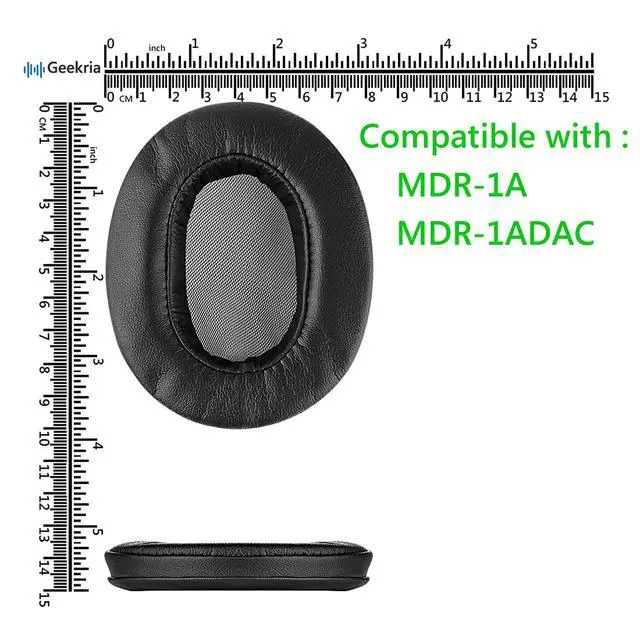 Alt view image 6 of 6 - Replacement Ear Pads Compatible with Sony MDR-1A, MDR-1ADAC Headphones Ear Cushions, Repair Parts with Video Guide (Black)