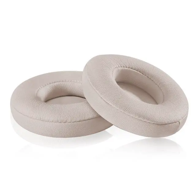 Alt view image 7 of 7 - Solo 2/3 Wireless Earpads - Replacement Ear Cushion Pads with Protein Leather and Memory Foam for Beats Solo 2.0/3.0 Wireless On Ear Headphones ONLY (Rose Gold)