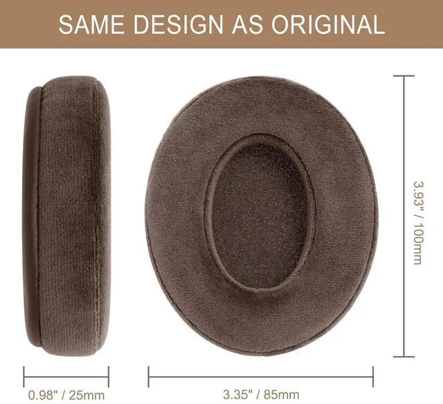 Alt view image 7 of 7 - Upgrade Velour Replacement Ear Pads for Sennheiser HD280 / HD280-Pro -Brown | Also for HD280-13 / HD281/ HMD280/ HMD280 Pro/ HMD280-13/ HMD281/ HMD281 Pro Headphone, Earpads Cushions with Memory Foam