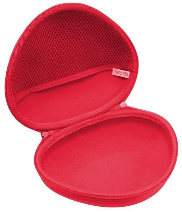 Alt view image 3 of 6 - Hard Travel Case for BERIBES/TOZO HT3 / TOZO HT2 Hybrid Active Noise Cancelling Headphones (Red)