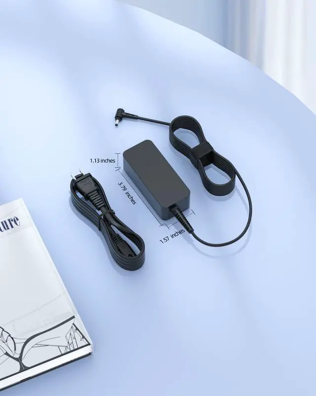 Alt view image 3 of 6 - AC Charger Fit for Asus Q525UA Q525U Q525 Q526FA Q526F Q526 Q526FA-BI7T10 Q525UA-BI7T9 15.6" Touch-Screen Notebook Laptop Power Supply Adapter Cord