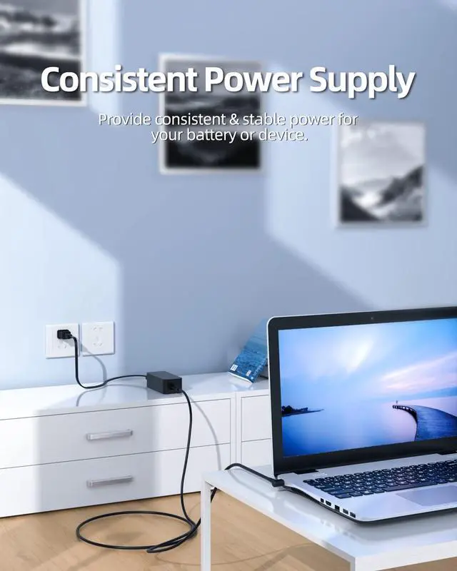 Alt view image 5 of 6 - AC Charger Fit for Asus Q525UA Q525U Q525 Q526FA Q526F Q526 Q526FA-BI7T10 Q525UA-BI7T9 15.6" Touch-Screen Notebook Laptop Power Supply Adapter Cord