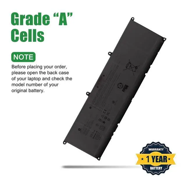 Alt view image 4 of 6 - KV690 Laptop Battery Replacement for Dell Precision 5680 5690 Series Notebook 6D2HW 06D2HW Black 11.55V 99.5Wh 8399mAh