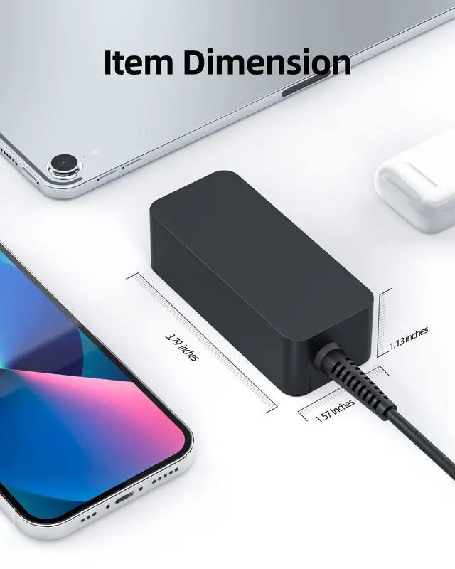 Alt view image 4 of 6 - 33W AC Charger Fit for Asus Imaginebook MJ401TA MJ401T MJ401, Fit for Vivobook L203MA L203M L203 Laptop Power Supply Adapter Cord
