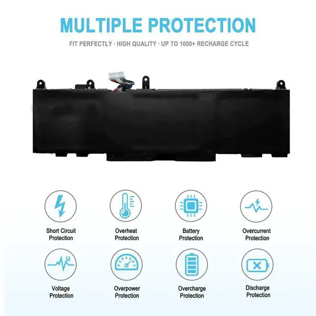Alt view image 3 of 7 - BX03XL N59787-005 Replacement Laptop Battery for HP EliteBook 830 835 840 845 860 865 G11 ZBook Firefly 14 16 G11 Series BX03056XL BXO3XL N59733-B71 N59733-2D1 TPN-DB1S 56.04Wh 4646mAh