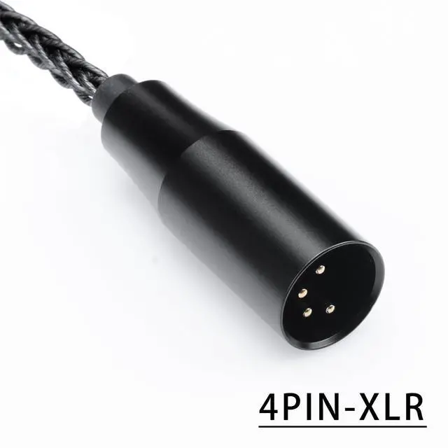 Alt view image 5 of 6 - HD600 Audio Cable,8N Single Crystal Silver-Plated Mixed Cord Compatible with Sennheiser HD650 HD580 HD660S HD6XX HD565 HD545 Headphones 6.5ft 4PIN XLR