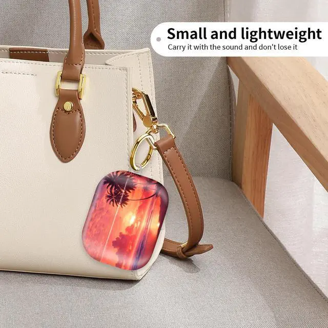 Alt view image 3 of 6 - Compatiable with AirPod Pro 2nd/1st Generation Case,Lightweight & Durable Resistant Hard Case with Keychain,Stylish Design AirPod Case Cover for Women(Sunset)