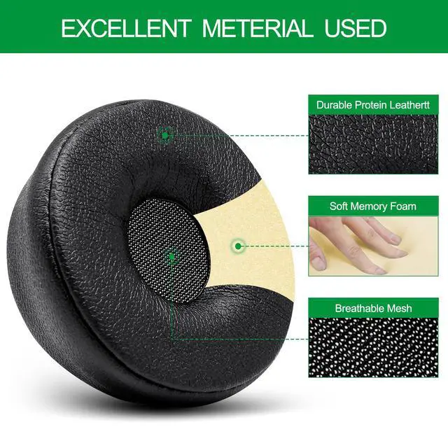Alt view image 4 of 7 - Engage 75 Ear Pads Replacement Ear Cushions Cover for Jabra Engage 55 65 | Engage 75 Stereo Headset Covers with Memory Foam, Not Fit Engage Mono