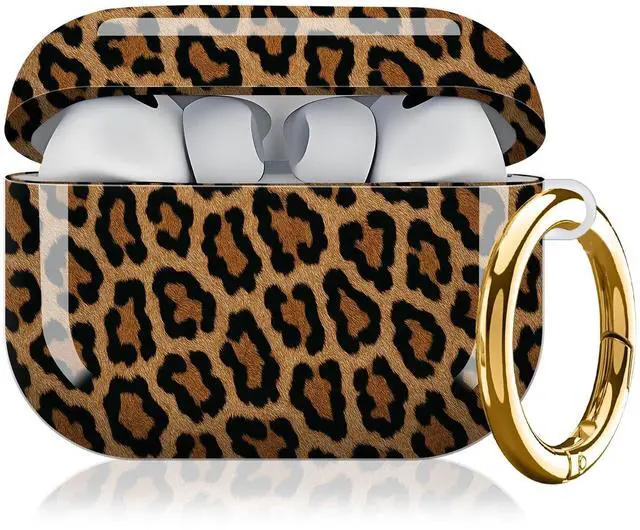 Main image of Compatible with AirPod Pro 3rd Generation Case 2025,Fashion Protective Cover with Keychain, Anti-Scratch, Drop Protection,Shockproof Cover for AirPod Pro 3 Women(Retro Leopard)