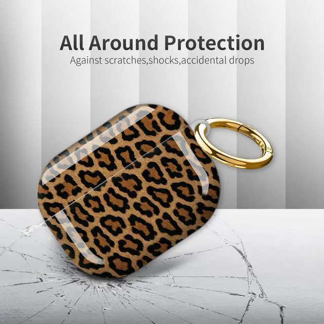 Alt view image 4 of 6 - Compatible with AirPod Pro 3rd Generation Case 2025,Fashion Protective Cover with Keychain, Anti-Scratch, Drop Protection,Shockproof Cover for AirPod Pro 3 Women(Retro Leopard)