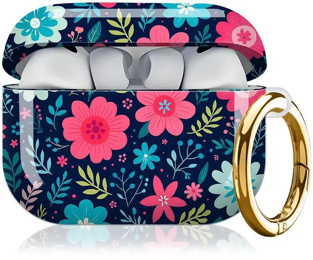 Main image of Compatible with AirPod Pro 3rd Generation Case 2025,Fashion Protective Cover with Keychain, Anti-Scratch, Drop Protection,Shockproof Cover for AirPod Pro 3 Women(Colorful Garden Flowers)