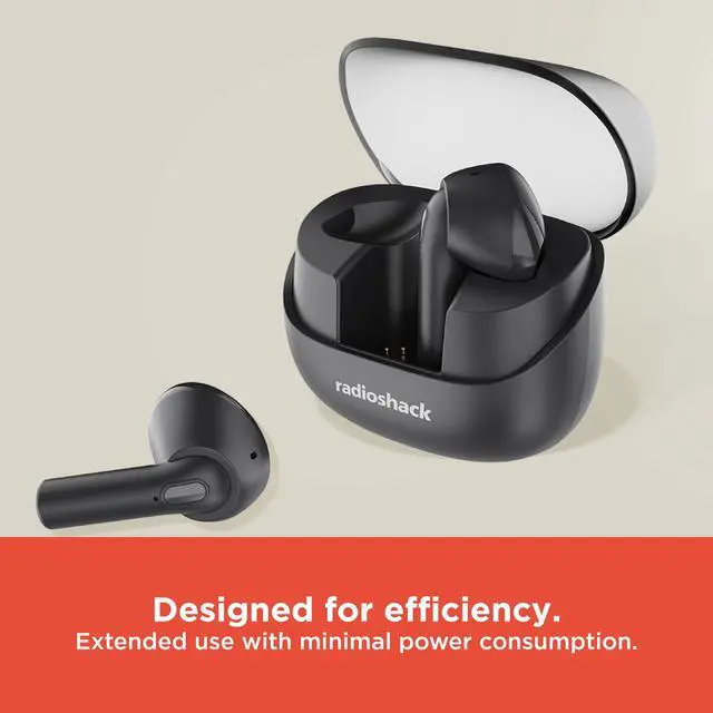 Alt view image 3 of 5 - TWS Earbuds Bluetooth 5.4 ANC IPX5 460mAh Case Black