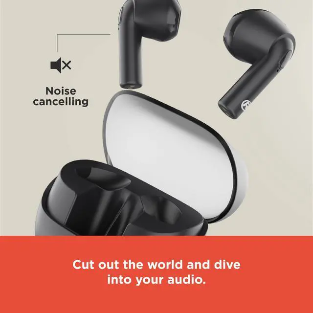 Alt view image 4 of 5 - TWS Earbuds Bluetooth 5.4 ANC IPX5 460mAh Case Black