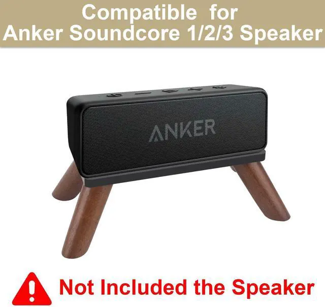 Alt view image 2 of 7 - Speaker Stand Compatible with Anker Soundcore 1/2/3 and Marshall Emberton/Emberton II/Emberton III Portable Speaker-Walnut