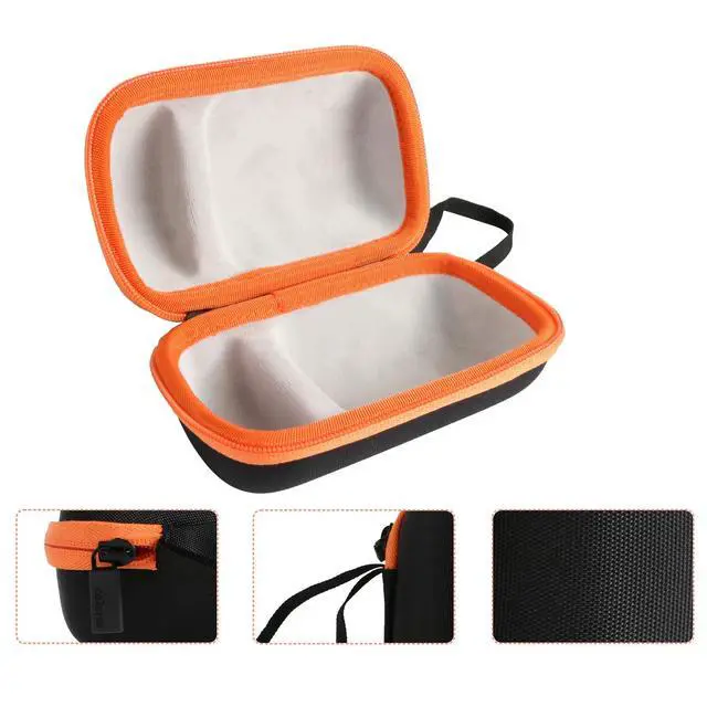 Alt view image 3 of 5 - Hard Case for Sony SRS-XB100 XB12 XB13 Bluetooth Speaker,Black+Pink | Travel Protective Storage Bag with Custom Molded Interior & Hand Strap, Shockproof EVA Shell and Soft Lining