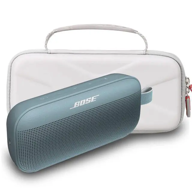 Alt view image 5 of 7 - Hard Carrying Case for Bose New SoundLink Flex 2nd Gen/Bose SoundLink Flex Bluetooth Portable Speaker, Case Only Gray