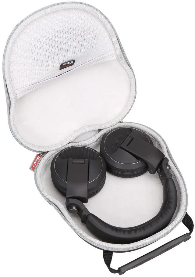 Main image of Hard Shell Headphone Carrying Case Compatible with Pioneer DJ HDJ-X5, AirPods Max, SteelSeries Arctis Series - EVA Shockproof Protective Travel Storage Bag, Black