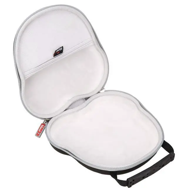 Alt view image 3 of 7 - Hard Shell Headphone Carrying Case Compatible with Pioneer DJ HDJ-X5, AirPods Max, SteelSeries Arctis Series - EVA Shockproof Protective Travel Storage Bag, Black