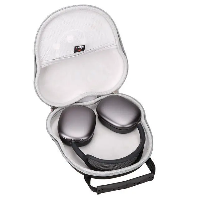 Alt view image 2 of 7 - Hard Shell Headphone Carrying Case Compatible with Pioneer DJ HDJ-X5, AirPods Max, SteelSeries Arctis Series - EVA Shockproof Protective Travel Storage Bag, Black