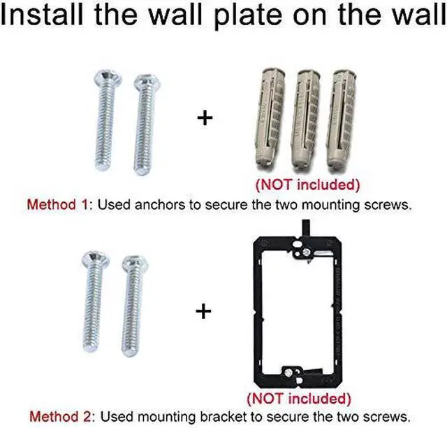 Alt view image 3 of 3 - Coax Ethernet Phone Wall Plate - 1 Port Cat6 RJ45 + 1 Phone Jack Cat3 RJ11/RJ12 + 1 Port Coax Cable TV- F-Type