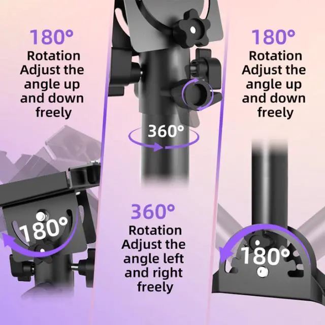 Alt view image 3 of 7 - Gen 3/4/4X Mount for Starlink, Starlink Roof Mount | 180° & 360° Rotation Heavy Duty Adjustable Starlink Mount, Rust-Resistant Roof and Eave Mounting Kit for Outdoor Use(Curved)