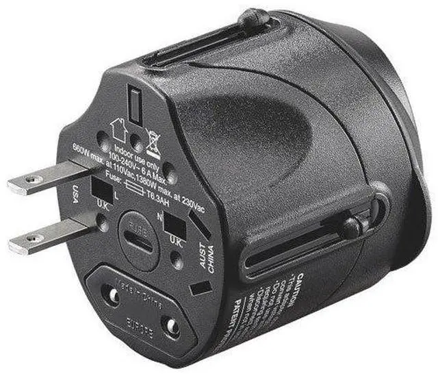 Alt view image 3 of 6 - All-in-One Ground Travel Adapter Converter Series with USB Ports (Universal Travel Adapter)