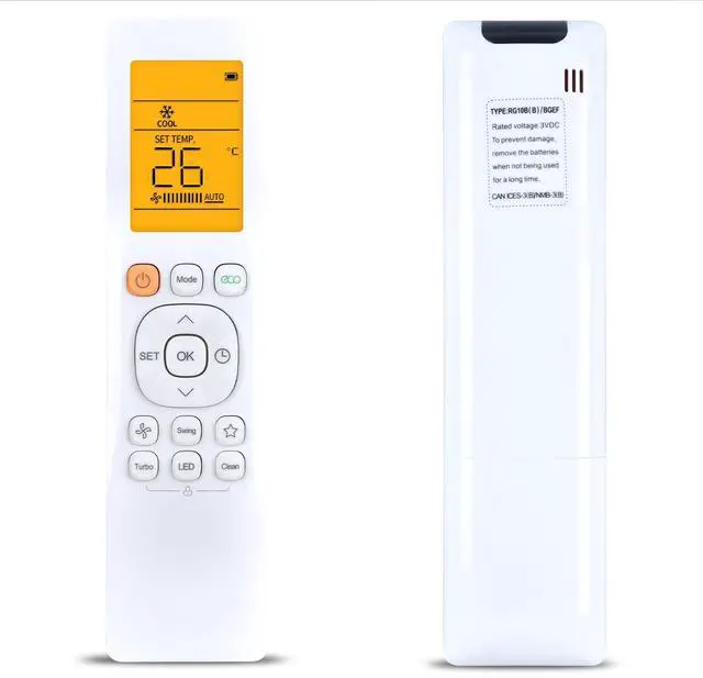 Main image of Remote Control for Samsung/Pioneer/Elgin/Midea/SENVILLE Air Conditioner | RG10A4(D)/BGEF