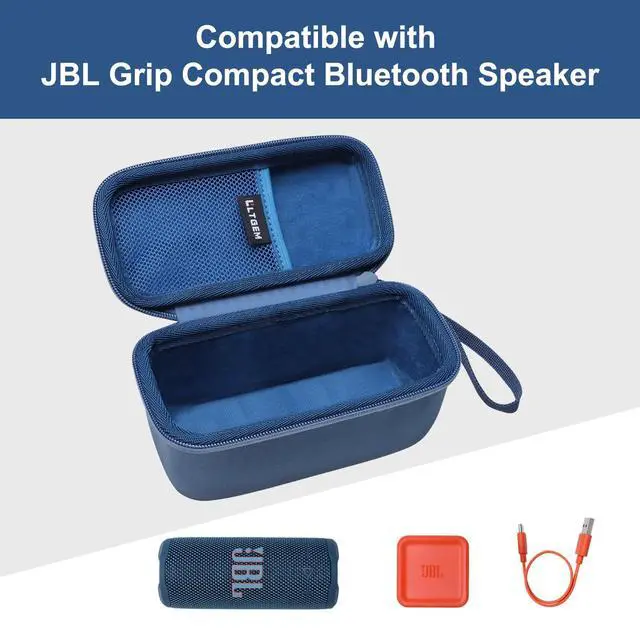 Alt view image 7 of 7 - LTGEM Case for JBL Grip Portable Bluetooth Speaker | Hard EVA Shell, Water-Resistant, Shock Protection, Scratch-Resistant Interior, Portable Travel Storage Case Only