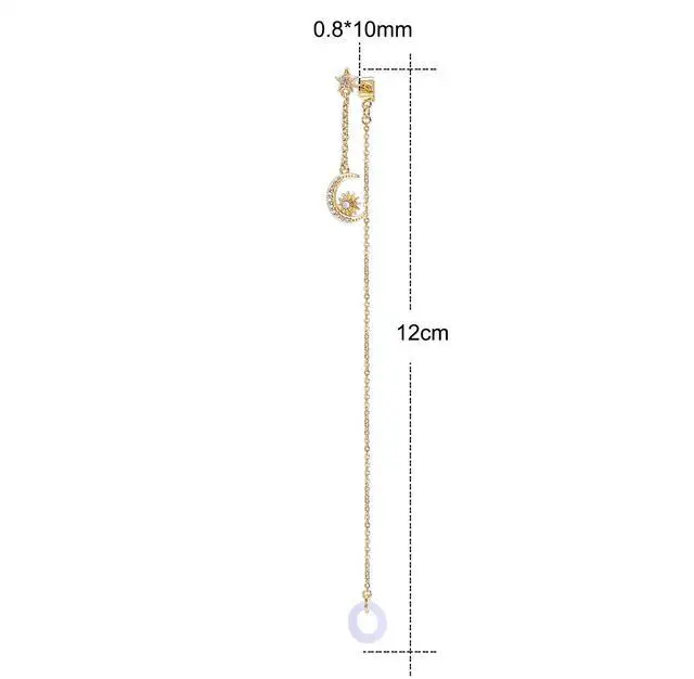 Alt view image 2 of 6 - Anti-lost Holder Earrings for AirPods 14K Gold Plated Wireless Earbuds Earrings Dangle Earring Wireless Earphone Holder Strap Compatible with AirPods Pro 1 & 2 (Ear Stud-1)