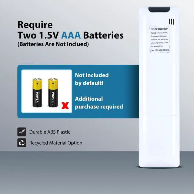 Alt view image 7 of 7 - Remote Control for Samsung/Pioneer/Elgin/Midea/SENVILLE Air Conditioner | RG10A4(D)/BGEF