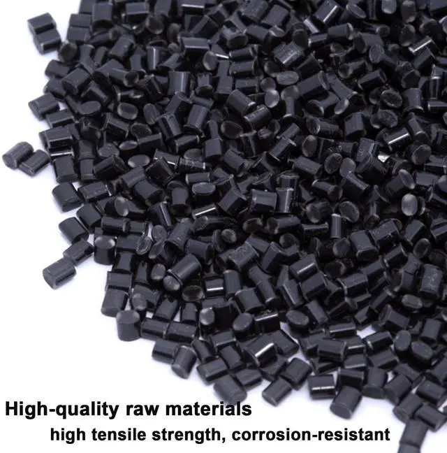 Alt view image 5 of 6 - 200 PCS 10 in black zip ties, 100 screws, cable ties with screw holes 75lb | heavy duty zip tiewire tieszip ties with screw holezip tie mountszip ties with screw mounting hoblack zip tiesle