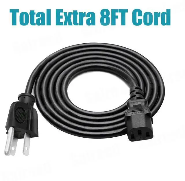 Alt view image 6 of 7 - AC Power Cord Replacement for Rockville Rock Shaker 8 Subwoofer Power GIG RPG-8 RBG15FA/RBG18FA/BPA15/BPA10/BPA12/BPA8 Speaker 3 Prong 8ft C13 Cable
