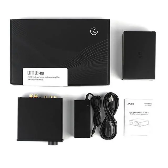 Alt view image 5 of 7 - Cattle PRO High Performance Class D Power Amplifier Two RCA inputs 2.1 subwoofer TPA3255