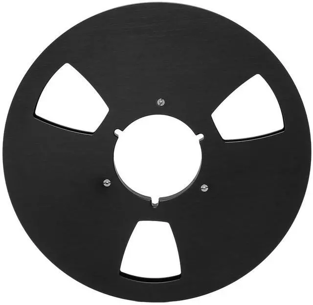 Main image of 10.5 Inch Empty Takeup Reel, 3-Hole Sound Tape Spool | Universal 1/4 Inch Open Reel Replacement Part, Tape Recorder Accessory