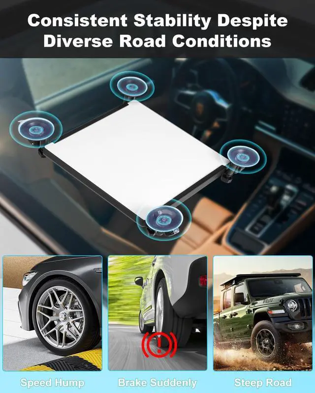 Alt view image 6 of 6 - Carbon Steel Brackets Mount for Starlink Mini | Heavy-Duty Suction Cups, Secure Satellite Mounting Kit for Cars/RVs/Boats/Road Trips