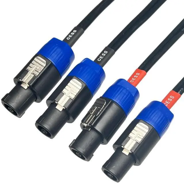 Alt view image 2 of 6 - CESS-114-3f Speaker Cable Speakon Plug Male to Male 12 Gauge Cable, 2 Pack (3 Feet)