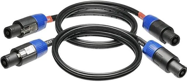 Alt view image 6 of 6 - CESS-114-3f Speaker Cable Speakon Plug Male to Male 12 Gauge Cable, 2 Pack (3 Feet)