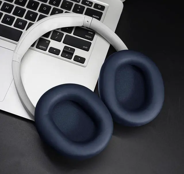 Alt view image 6 of 7 - GVOEARS Ear Pads for Sony WH-XB900N / WH-CH710N / WH-CH720N - Blue | Also for WH-RF400 / MDR-RF895RK Headphones, Earpads Cushions with Soft Protein Leather, Memory Foam