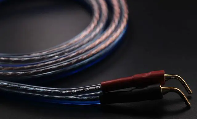 Alt view image 3 of 3 - YB-H 1pair Set(4 Spade Plug & 4 Pin Plug) HiFi OFC Speaker Wire, Spade to Pin Type. YB-H (3M(9.84ft))