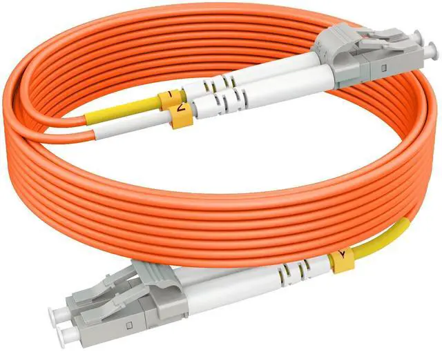 Main image of 16ft/5m OM2 LC LC Fiber Optic Patch Cables Cord Multimode | MM Fiber Optic Cable Jumper Duplex LSZH, 50/125m, 1G/10G