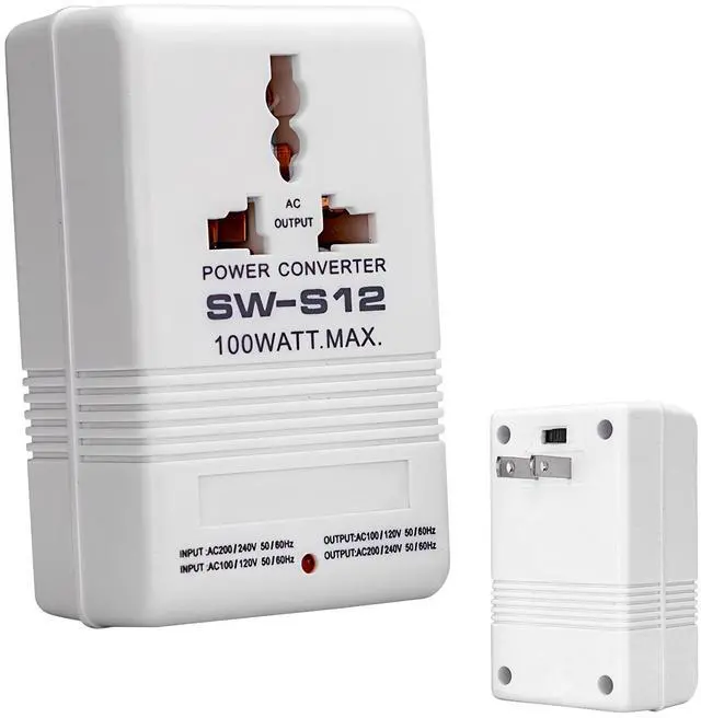 Main image of 100W Two-Way Voltage Converter, AC 110V to 220V Step Up Voltage Converter, AC 220V & 110V Step Down Transformer, Universal Power Adapter Socket for Travel RV Camping, Small Appliances <50W