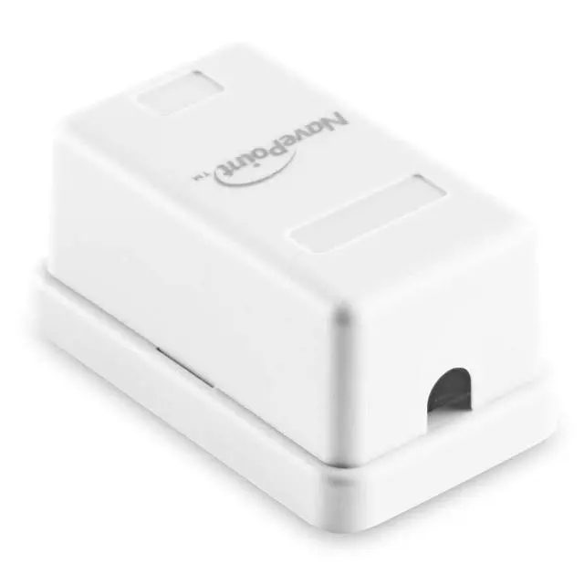 Alt view image 2 of 6 - Keystone Jack Surface-Mount Box 1-Port White, 10-Pack
